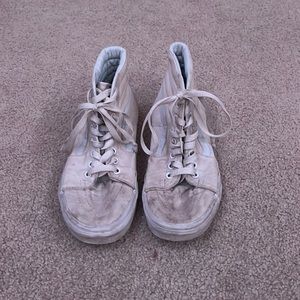 white hightop vans